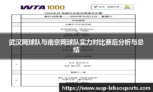 武汉网球队与南京网球队实力对比赛后分析与总结